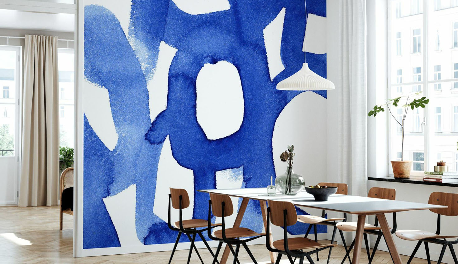 Se rafraîchir de bleu cobalt