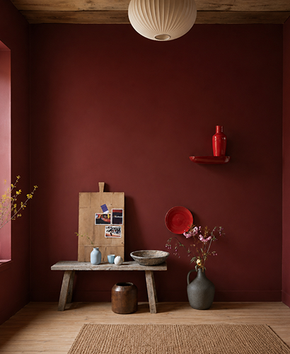 Rouge tomate et bordeaux burgundy